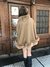 Beige Cashmere and groenland fox cape - comprar online