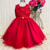 Vestido de festa infantil Graciele ( vermelho)
