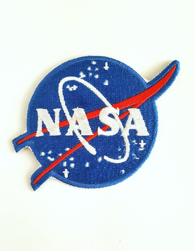 Parches Decorativos de NASA MXNAA-010-1 5 Parches Nasa 9,1x4,1cm Blanco  Rojo Bordado