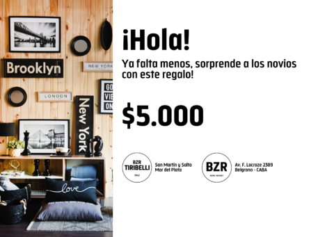 Gift Card Novios Cinco