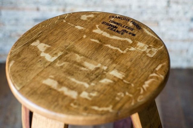 Banqueta de madera de roble — Singular