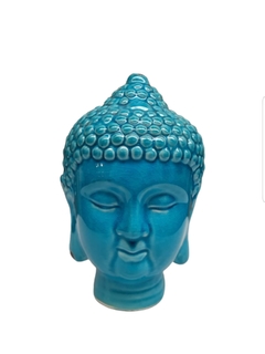Buda Ceramica Cabeza Turquesa