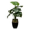 Planta Artificial Con Maceta Plastico Negra 70cm