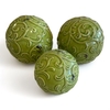 Esferas Ceramica Verde Set x 3