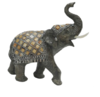 Elefante de Resina de 23,5 cm Manta de colores
