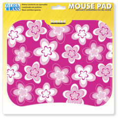 1125-Mouse Pad Flores Pink - comprar online