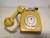 Telefone Antigo Década 70 Cor Amarelo - B Collection