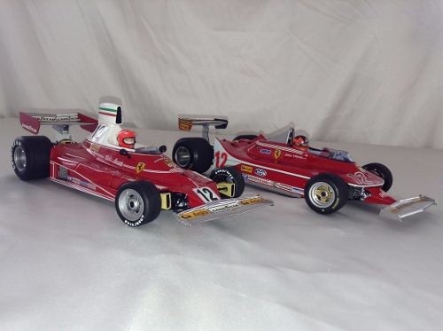 F1 Gift Set Ferrari 312T4 e 312T (G. Villeneuve / N. Lauda) - Exoto 1/18