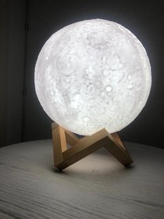 Velador Luna Llena Luz Led Fria Calida Full Moon - comprar online