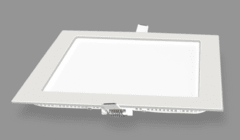 Panel LED embutir 18 w marco blanco Cuadrado - comprar online