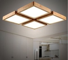 Panel LED aplicar 18 w marco madera - comprar online
