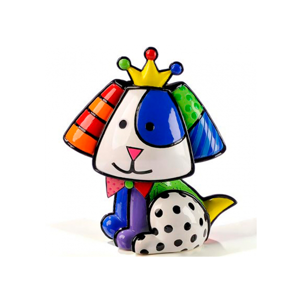 Escultura Romero Britto Cachorro Beagle Resina