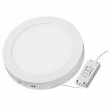 Panel Plafon Led 18W Aplicar Exterior Redondo Blanco en internet