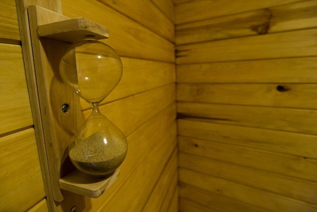 Reloj de 2025 arena para sauna