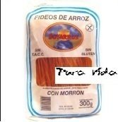 Fideos de Arroz con Morron "Soyarroz" 300 grms