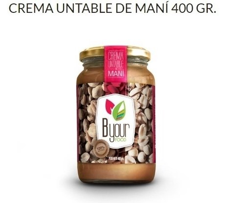 Pasta de Mani "Byour Food" 400 grms.