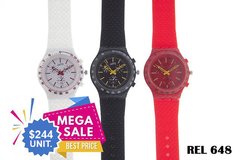 COMBO x 6 RELOJES ZAFIRA COD. 648