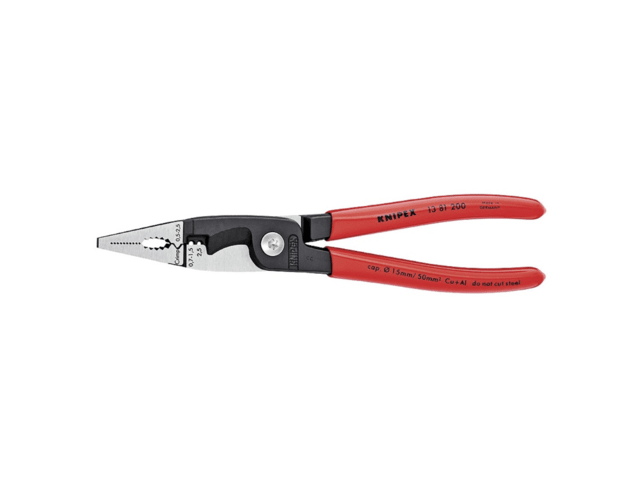  KNIPEX Tools - Alicates de crimpado para virolas de extremo  (9781180), rojo : Herramientas y Mejoras del Hogar