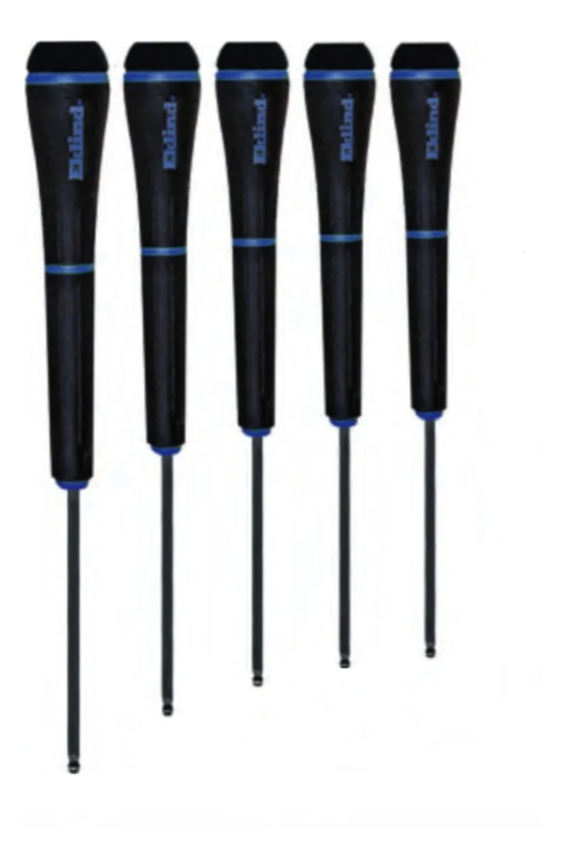 Set 5 Destornilladores Perilleros Allen Bola 1 5 4mm Eklind