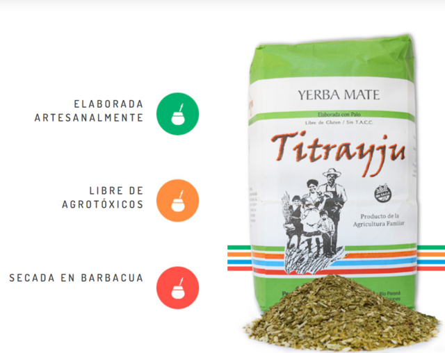 Titrayju Organic Yerba Mate 1kg (barbacua) - Mate Guru