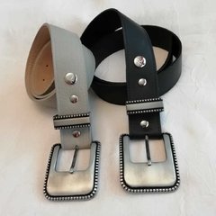 ZUMARRAGA - Cinturón con hebilla en niquel - 4cm - comprar online