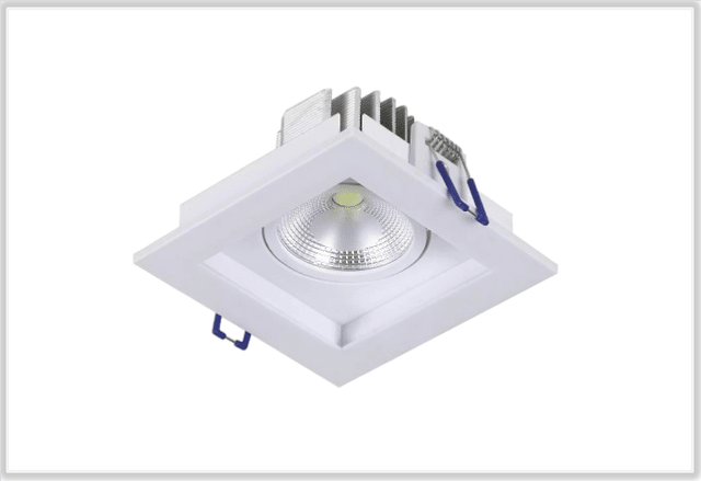 SPOT RECUADO LED 8W 6500K PP BCO STARTEC