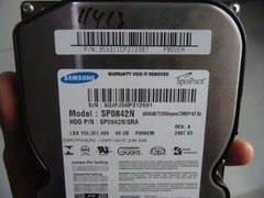 Hd Para Pc Desktop Samsung 80gb Ide Sp0842n Usado na internet