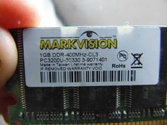Memória Pc Desktop Markvision 1gb Ddr 400 Pc3200u 184 Pinos na internet