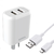 Cargador Duo Charge Soul 2.4 A MICRO USB