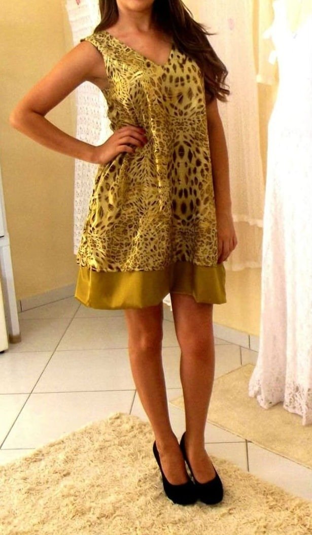 Vestido festa best sale animal print