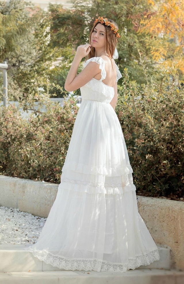 Vestido de noiva babado cheap