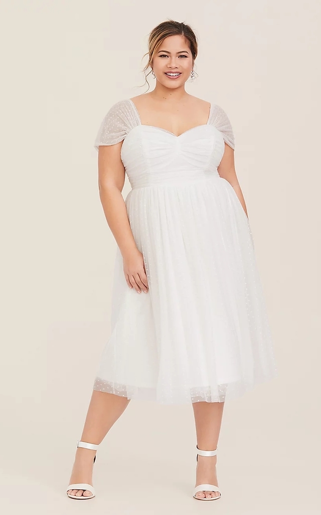 Vestido Branco Plus Size Midi G2 G3 G4 Pronta Entrega