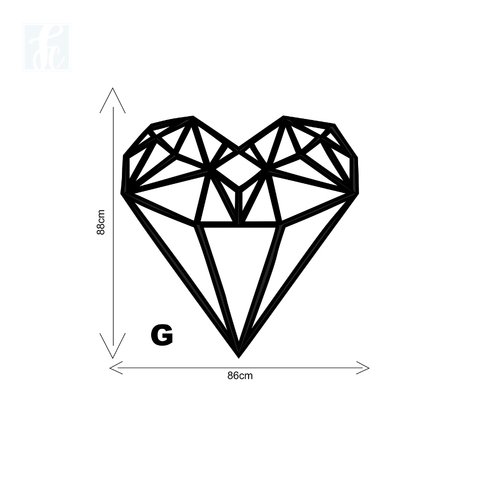 Escultura 2D - Diamante - comprar online