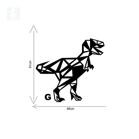 Escultura 2D - Dinossauro T-Rex - comprar online