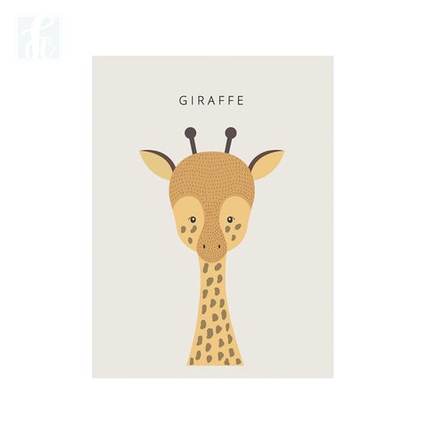 Placa Decor - Girafa Escandinavo - comprar online