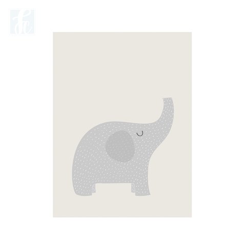 Placa Decor - Elefante Escandinavo - comprar online