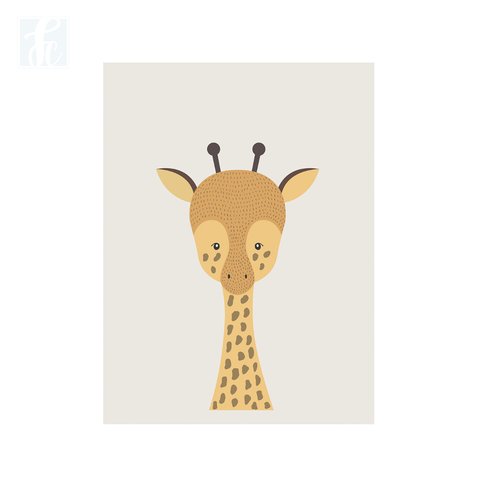 Placa Decor - Girafa Escandinavo - comprar online