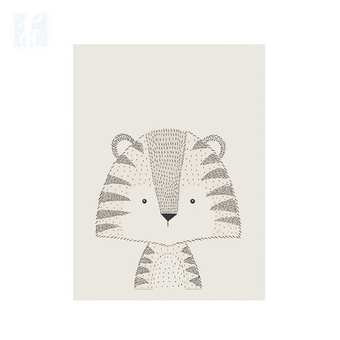 Placa Decor - Tigre Escandinavo - comprar online