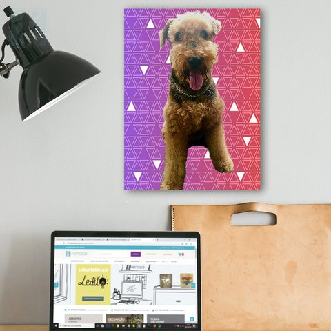 Placa Decor Pet Personalizada - Mini Triângulos - comprar online