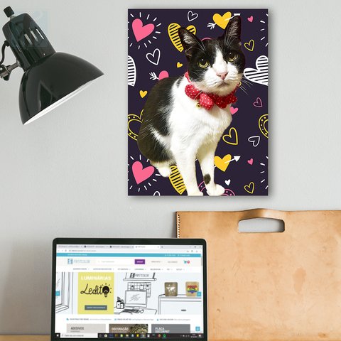 Placa Decor Pet Personalizada - Corações - comprar online