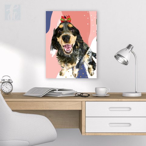 Placa Decor Pet Personalizada - Manchas Rosas - comprar online