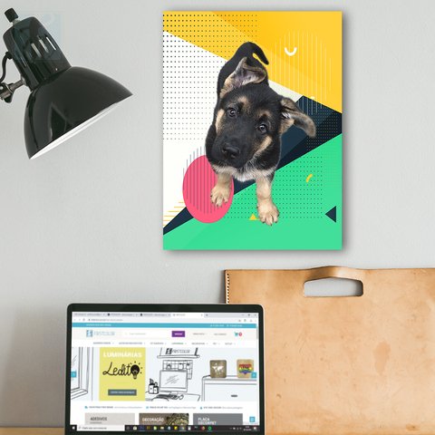 Placa Decor Pet Personalizada - Geometric Color - comprar online