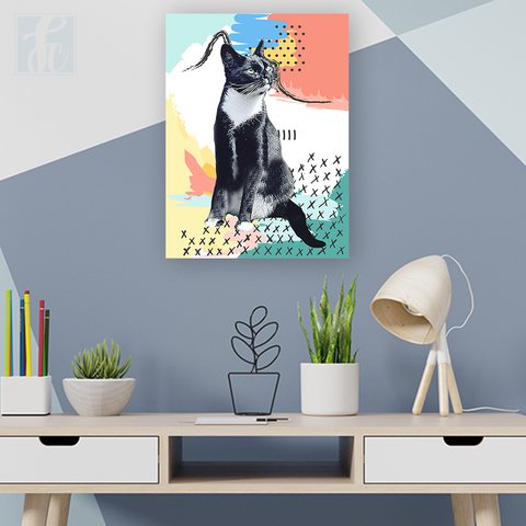 Placa Decor Pet Personalizada - Manchas Coloridas - comprar online