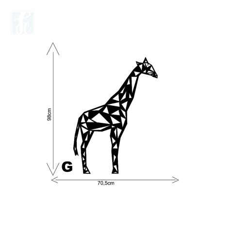 Escultura 2D - Girafa Inteira - comprar online
