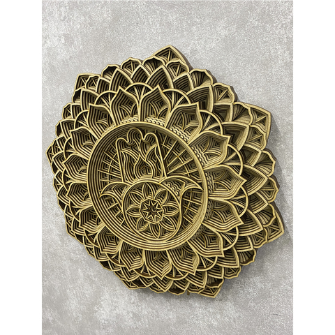 Mandala 3D Hamsa Mão de Fátima - 9 Camadas - comprar online