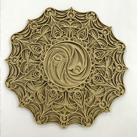 Mandala 3D Yin-Yang - 7 Camadas - comprar online