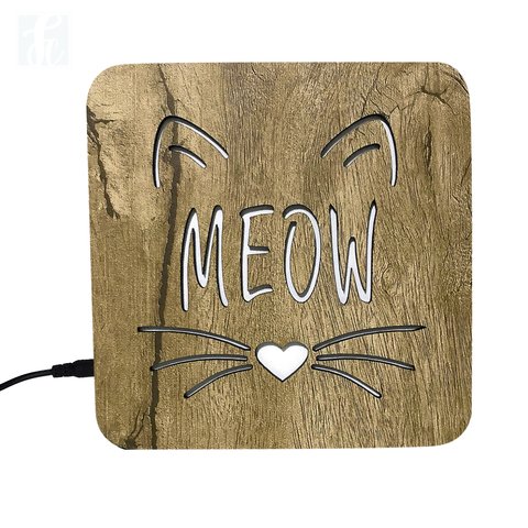 Luminária Ledito Wood - Meow