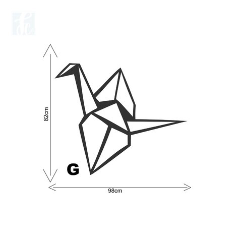 Escultura 2D - Pássaro Origami 1 - comprar online
