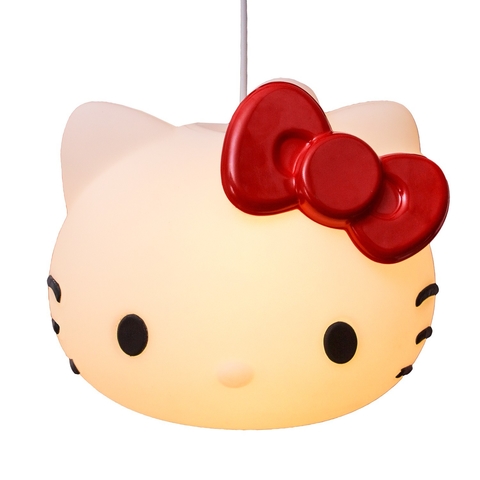 Luminária Pendente Hello Kitty Laço - Vermelho