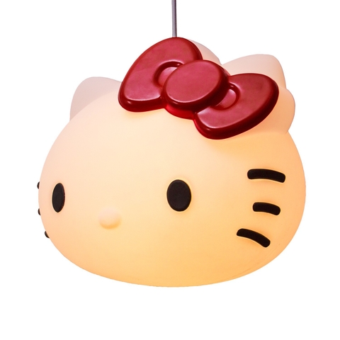 Luminária Pendente Hello Kitty Laço - Vermelho - comprar online